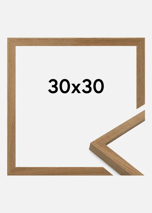 Marco Salisbury Vidrio acrílico Roble 30x30 cm