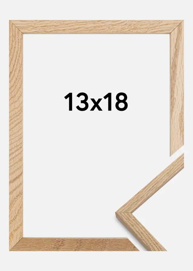Marco Oslo Vidrio acrílico Roble 13x18 cm