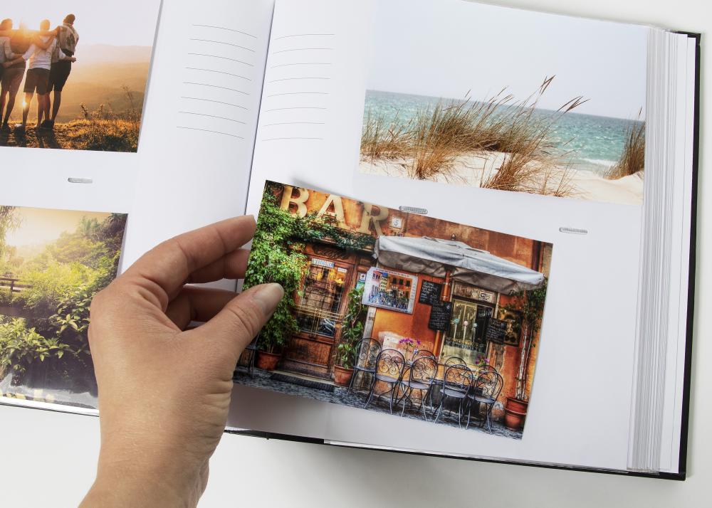 Grindy De líneas Álbum de fotos Blanco - 200 Fotos en formato 11x15 cm