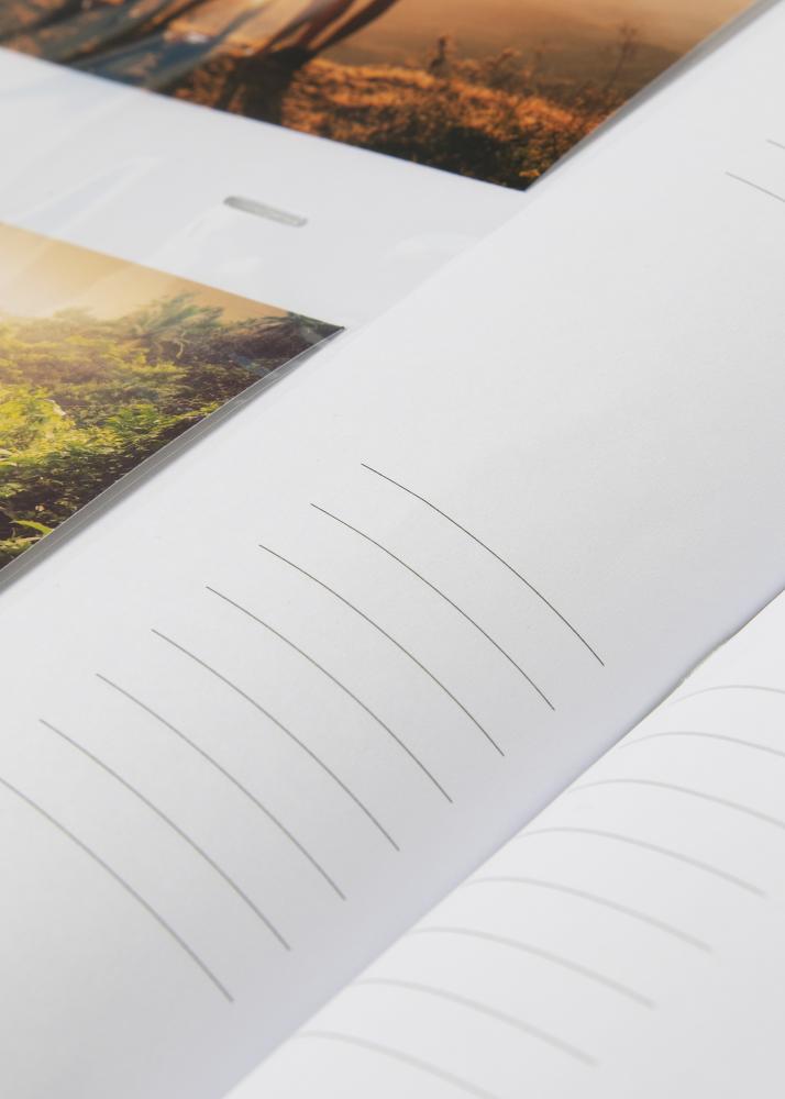 Grindy De líneas Álbum de fotos Blanco - 200 Fotos en formato 11x15 cm