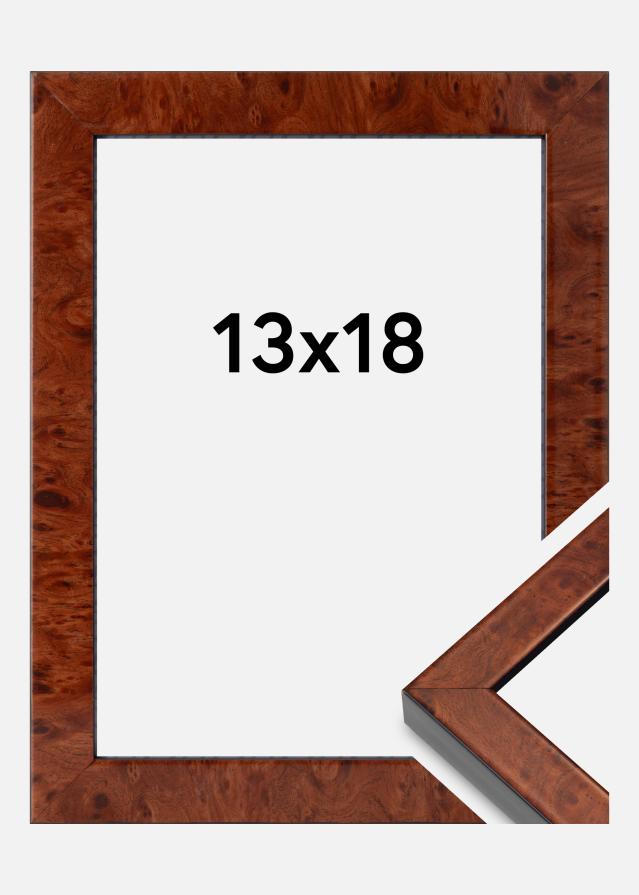 Marco Hermes Vidrio acrílico Burr Walnut 13x18 cm