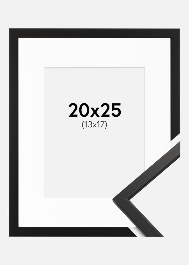 Marco Edsbyn Negro 20x25 cm - Paspartú Blanco 14x18 cm
