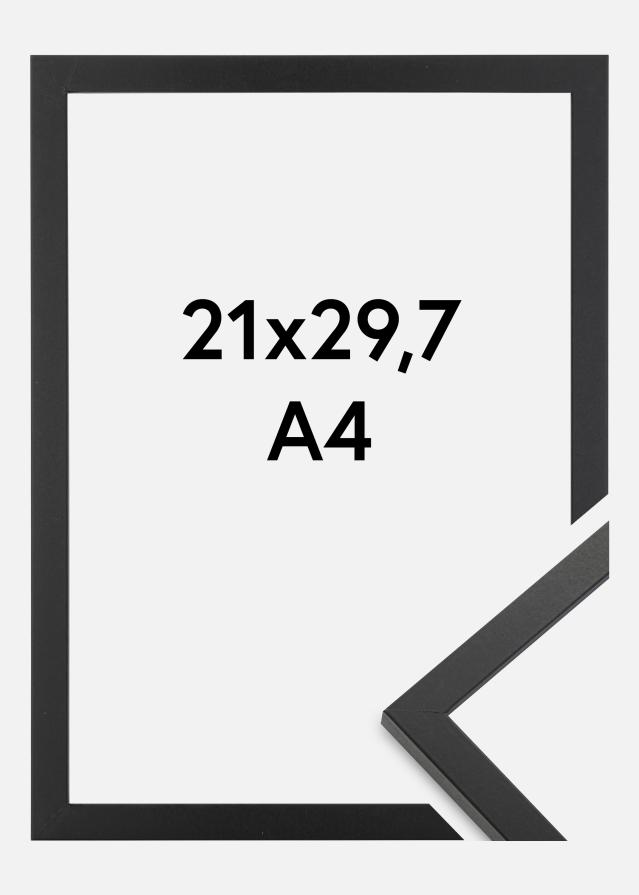 Marco Trendy Vidrio acrílico Negro 21x29,7 cm (A4)