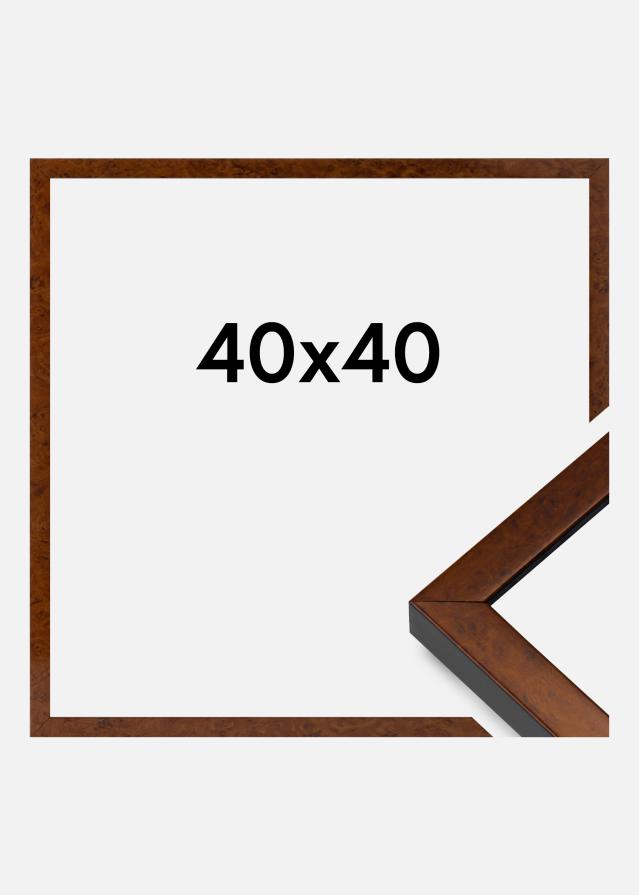 Marco Ares Vidrio Acrílico Burr Walnut 40x40 cm