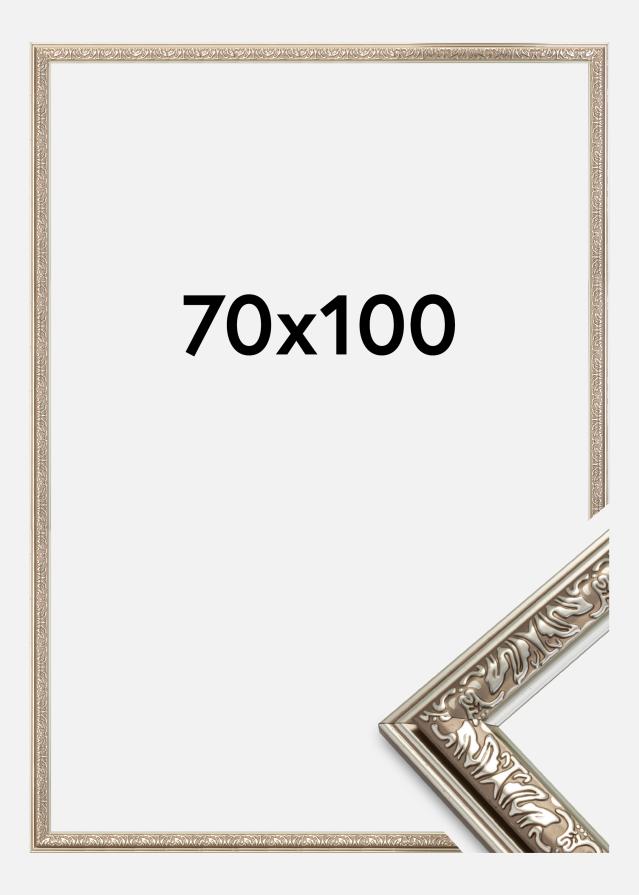 Marco Nostalgia Plateado 70x100 cm