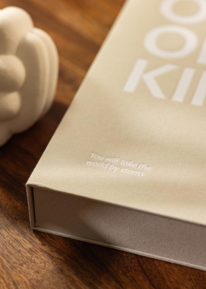 KAILA ONE OF A KIND Grey - Coffee Table Photo Álbum (60 Negro Páginas)