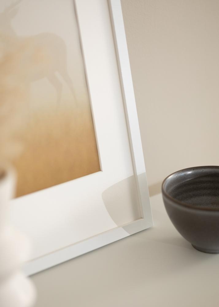 Marco Modern Vidrio acrílico Blanco 30x40 cm