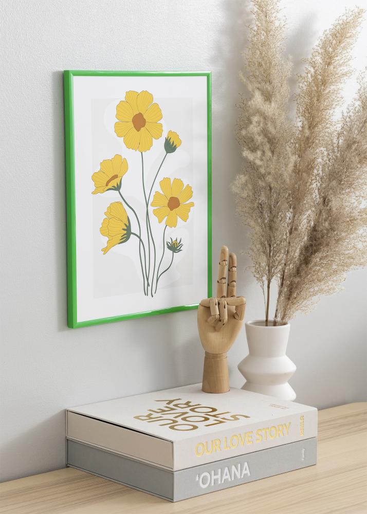 Marco New Lifestyle Grass Green 70x100 cm - Paspartú Negro 24x36 inches