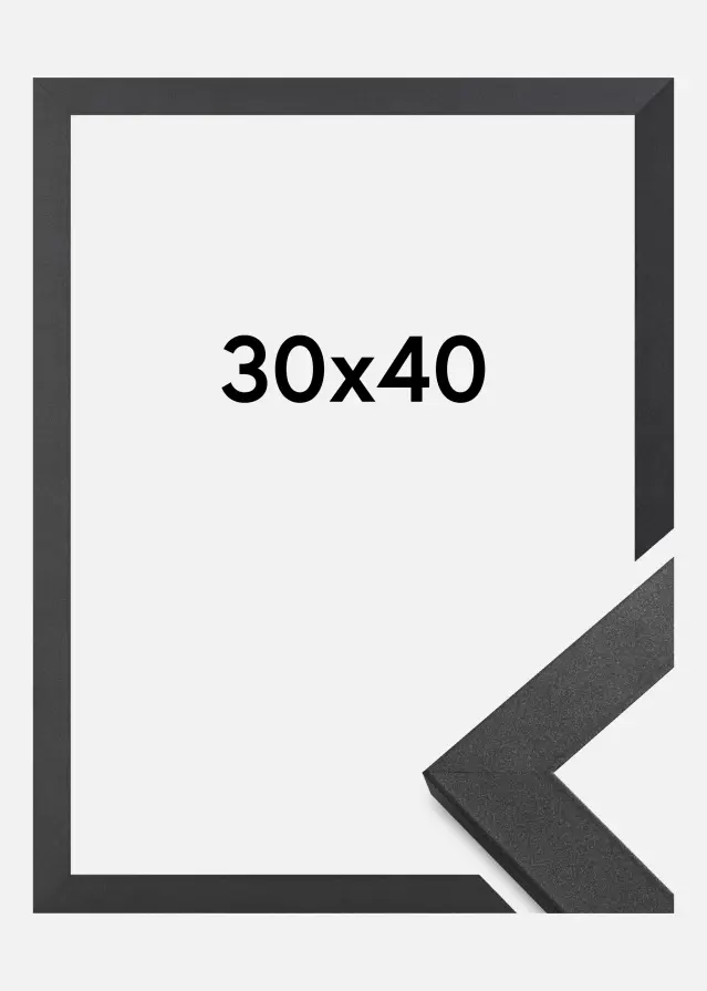 Marco Graphite Wood Vidrio acrílico 30x40 cm