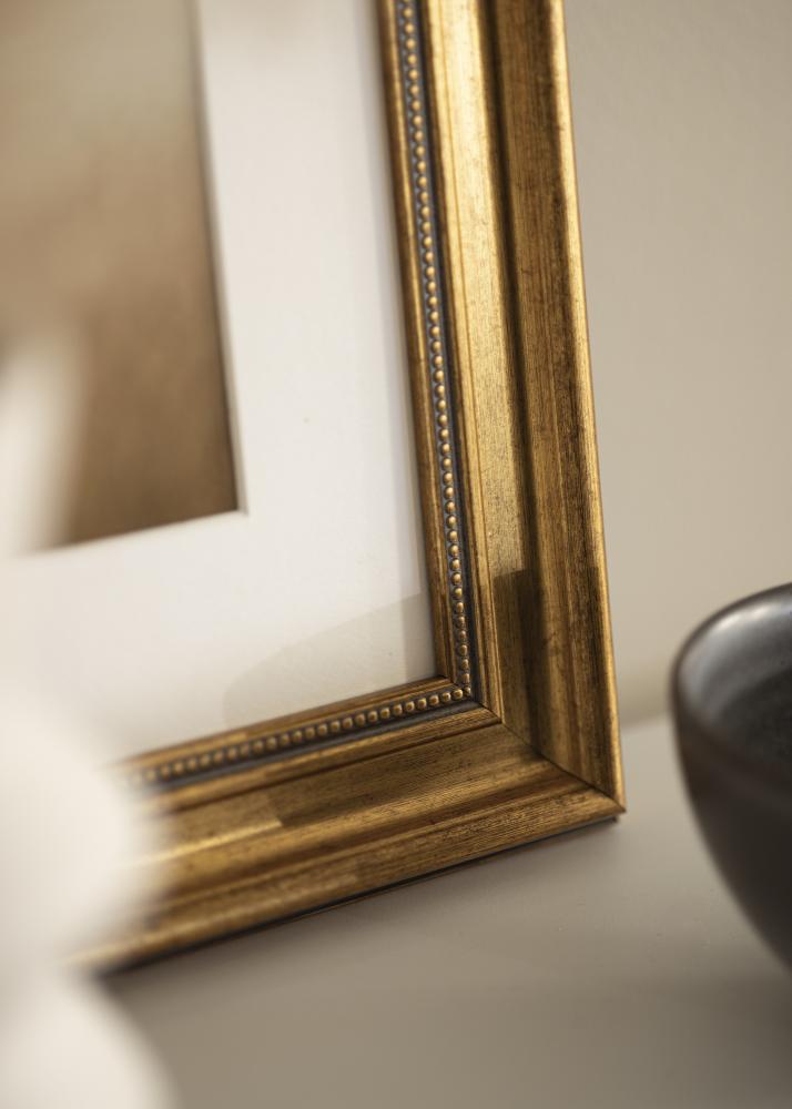 Marco Rokoko Vidrio acrílico Dorado 50x50 cm