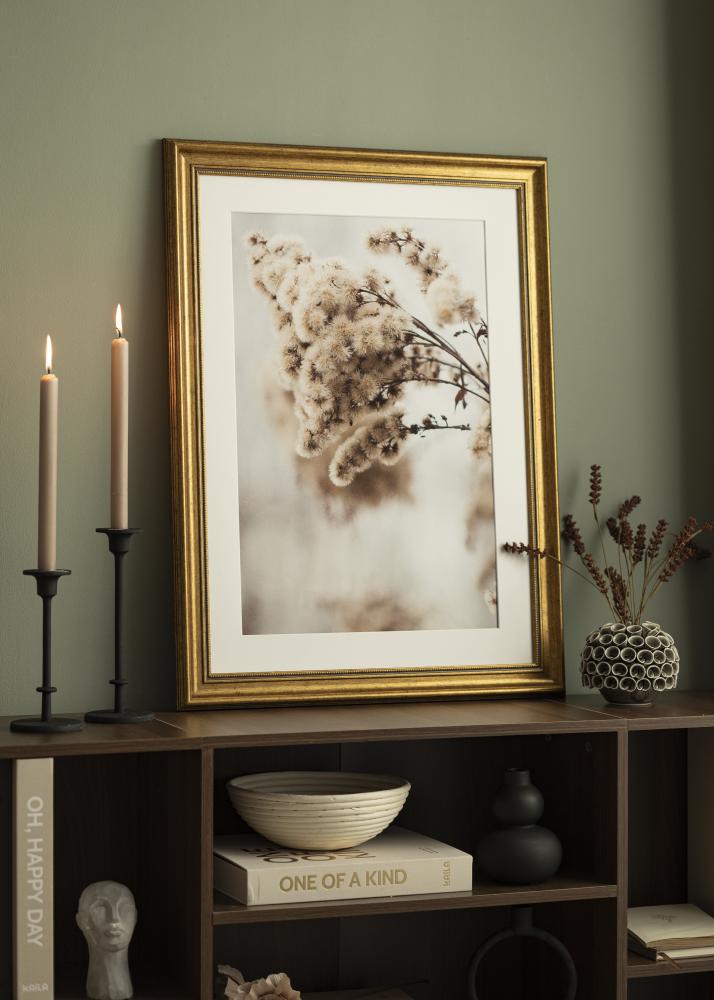 Marco Rokoko Vidrio acrílico Dorado 50x50 cm