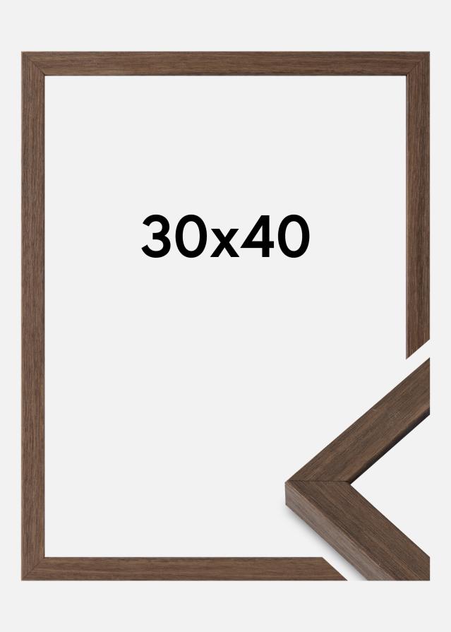 Marco Hermes Vidrio acrílico Nuez 30x40 cm