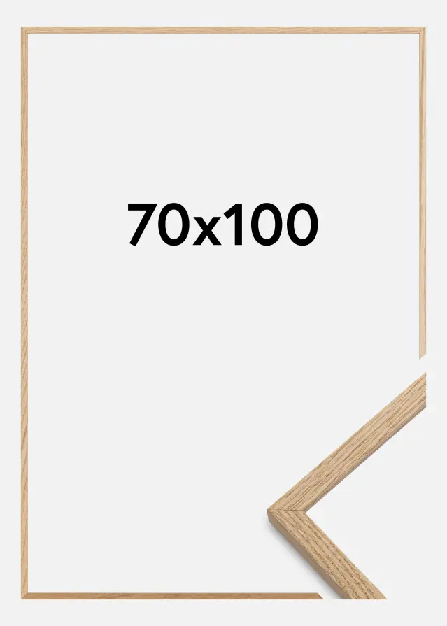 Marco Oslo Vidrio acrílico Roble 70x100 cm