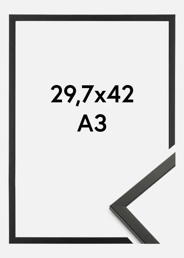 Marco Galant Vidrio acrílico Negro 29,7x42 cm (A3)