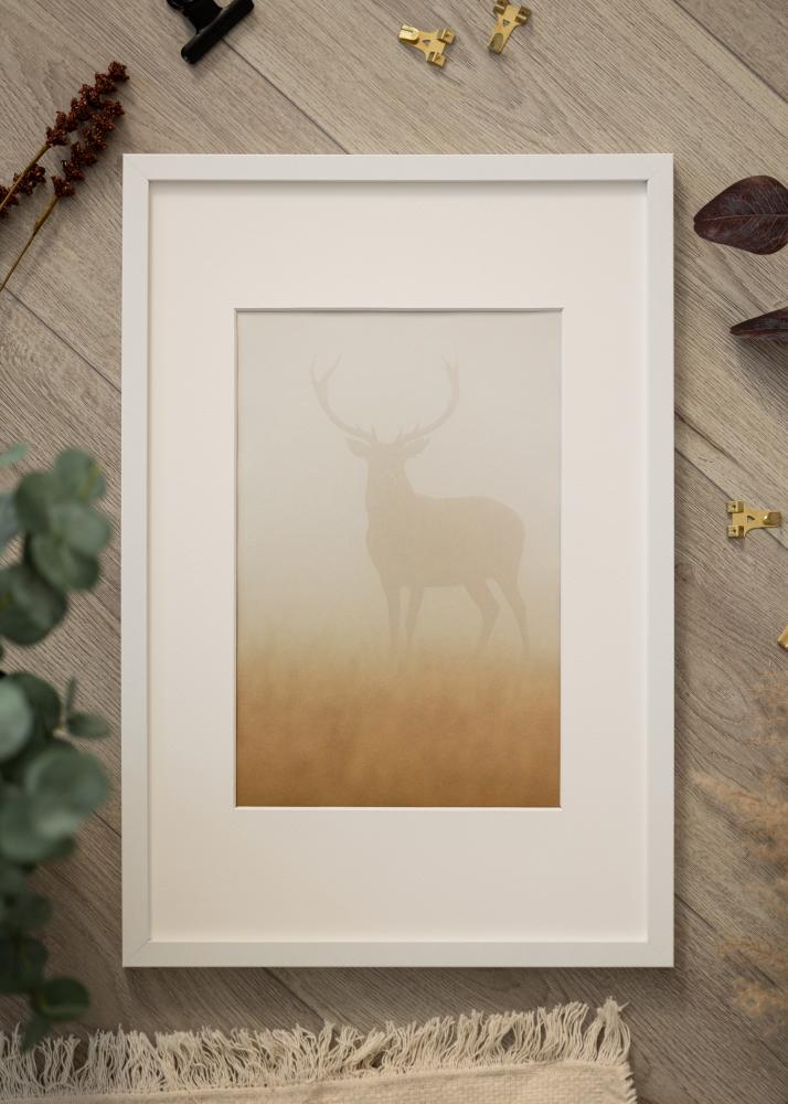 Marco Modern Vidrio acrílico Blanco 30x40 cm