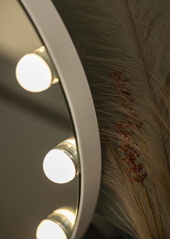 KAILA Espejo tocador V Blanco - 50x48 cm