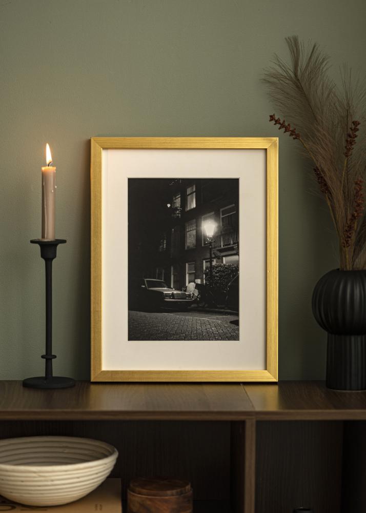 Blocky Dorado 85x115 cm - Paspartú Blanco 70x100 cm