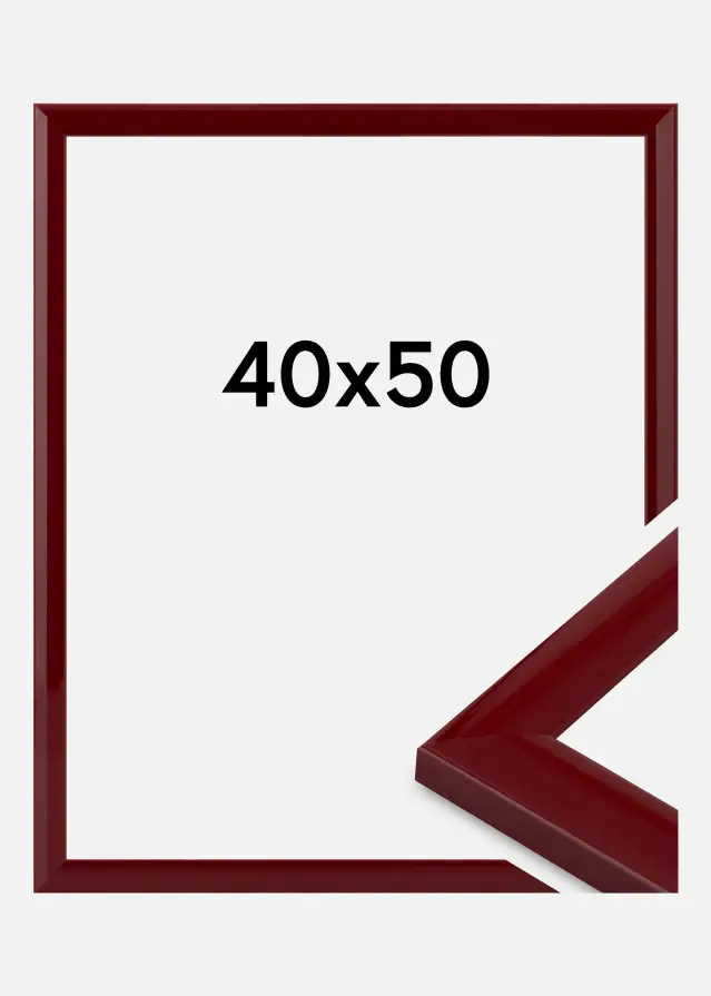 Marco Dorset Vidrio acrílico Rojo oscuro 40x50 cm
