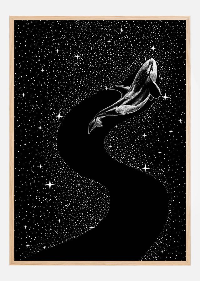 Starry Orca (Black Version) Póster