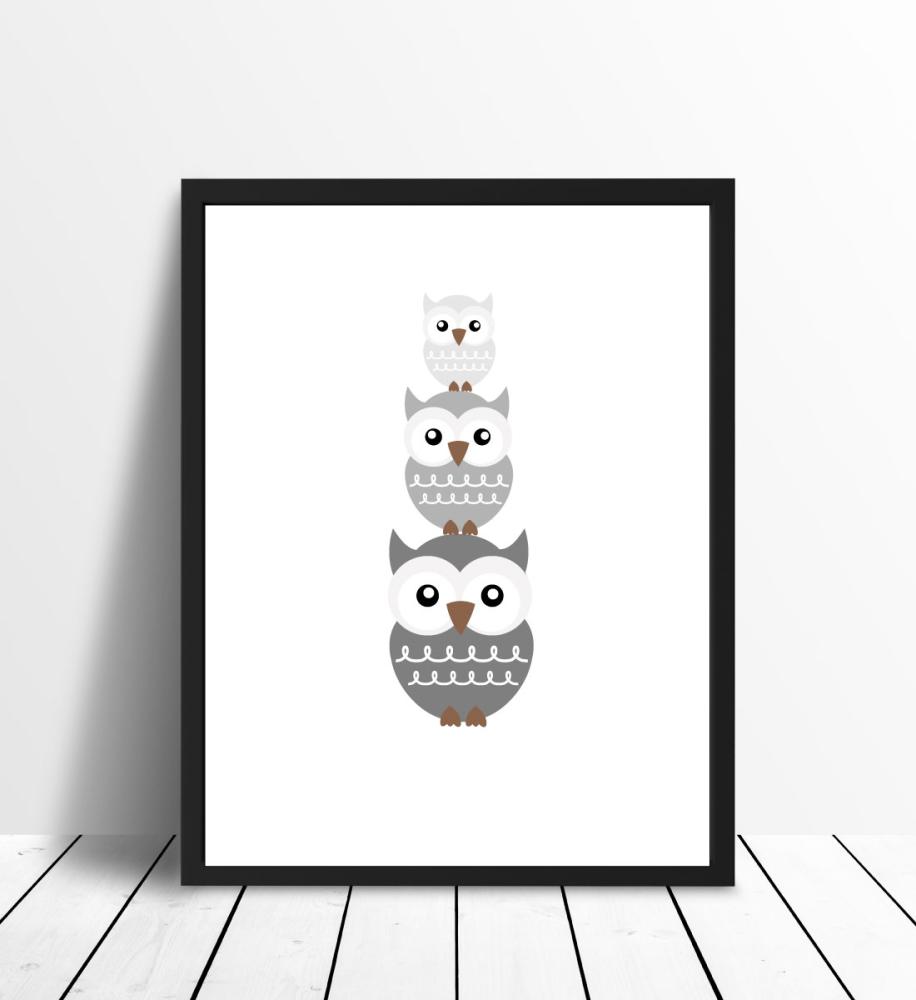 Uggla Triss - Gris niebla Póster