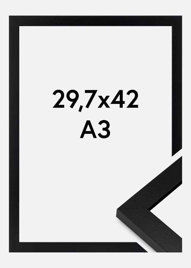 Marco Deco Vidrio acrílico Negro 29.7x42 cm (A3)