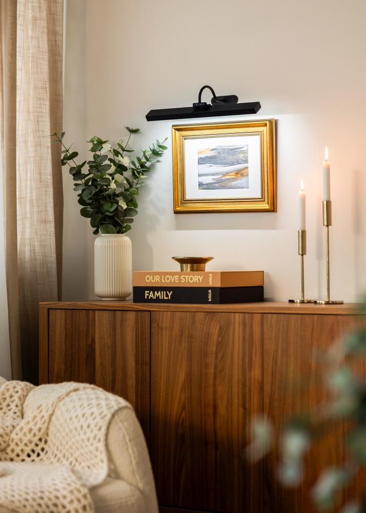 KAILA Flare Iluminación de Cuadros a Batería 40 cm - Negro