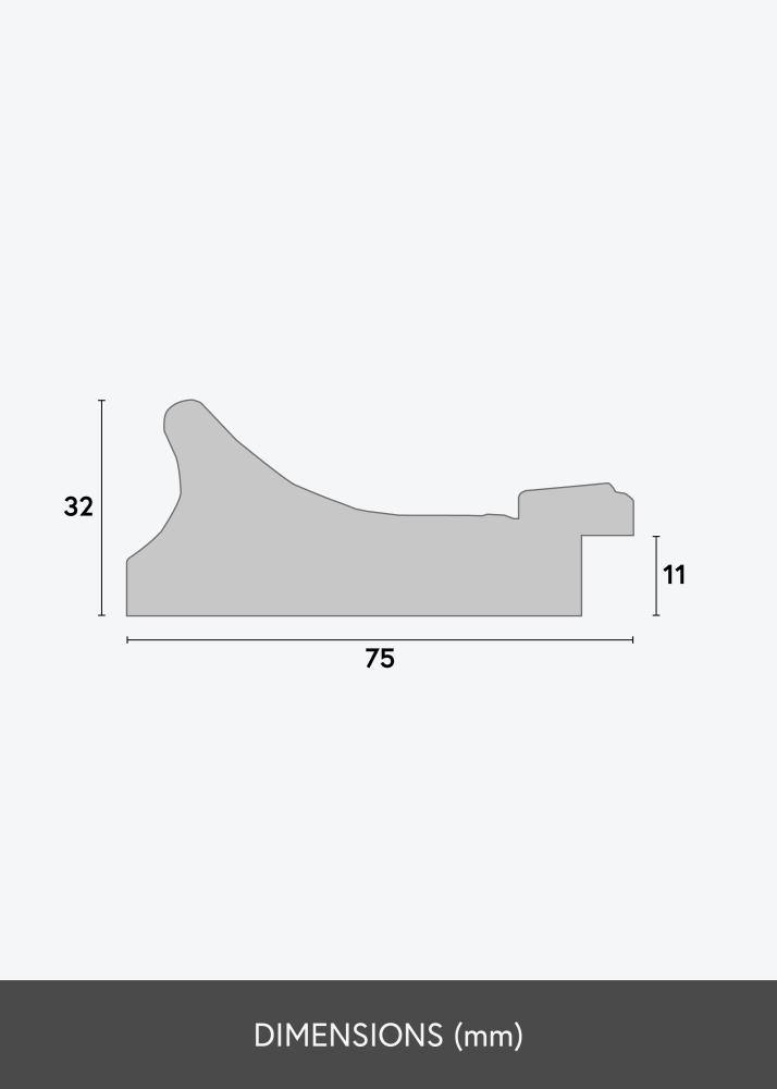 Marco Camden Dorado - Tamaño personalizable