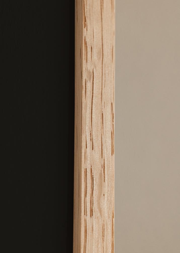 Marco Roble fino 20x30 cm - Paspartú Negro 15x21 cm (A5)