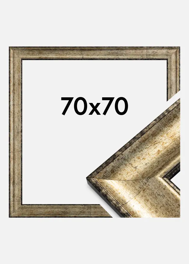 Marco Saltsjöbaden Vidrio acrílico Oro antiguo 70x70 cm