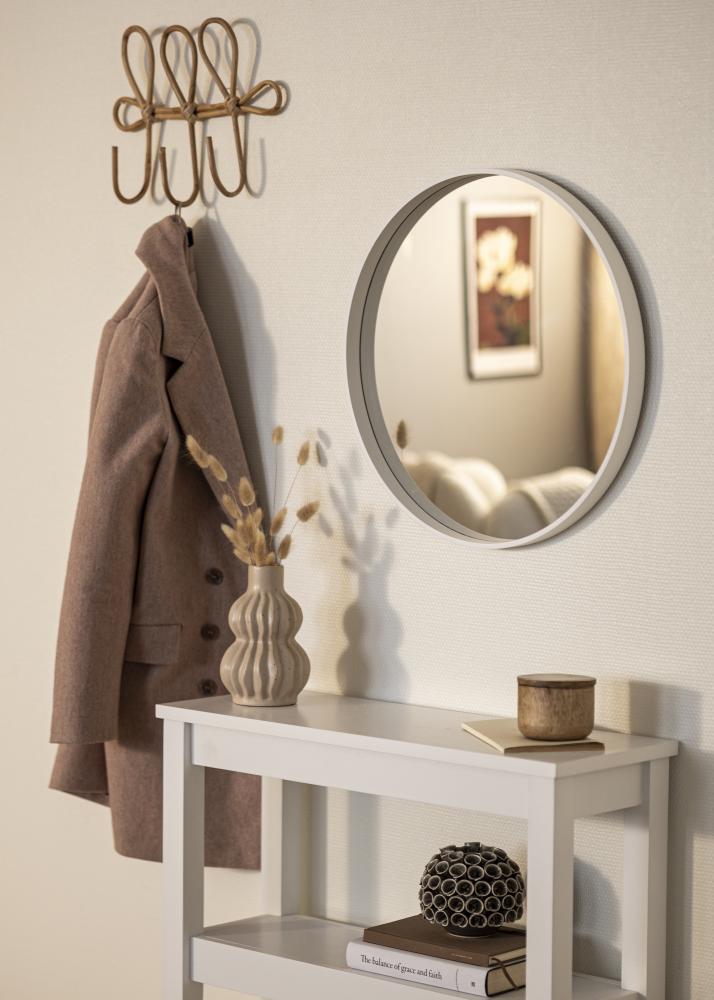 Espejo Reflection Blanco 50 cm Ø