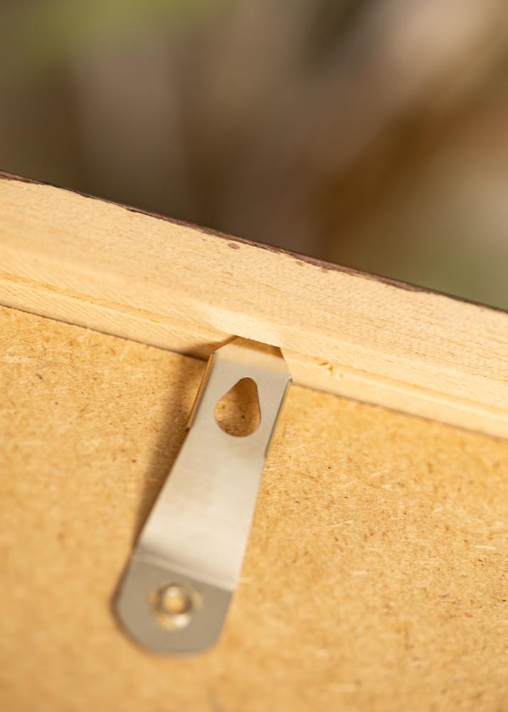 Marco Hermes Teak 60x90 cm - Paspartús Blanco 50x75 cm