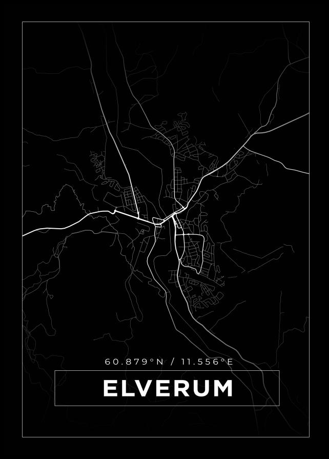 Mapa - Elverum - Cartel Negro