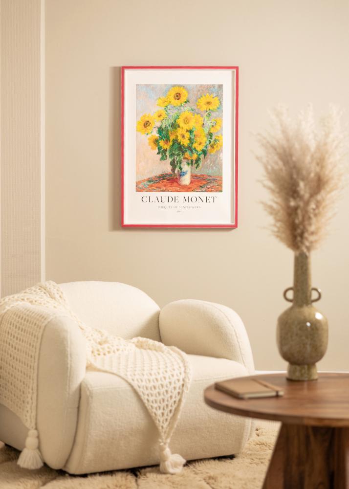 Marco Diana Vidrio acrílico Rojo 45x60 cm