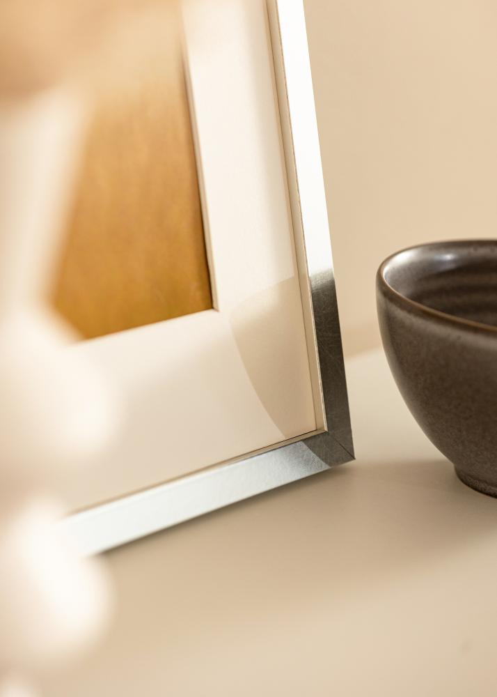 Marco Minerva Vidrio acrílico Plateado 20x25 cm