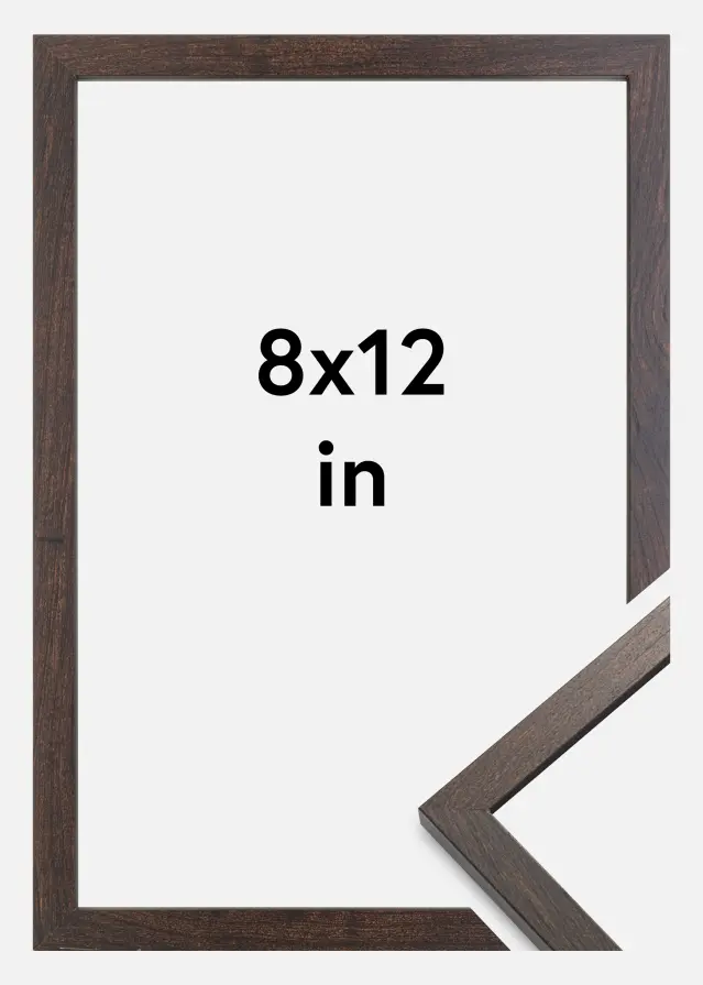 Marco Trendy Vidrio acrílico Castaño 8x12 inches (20,32x30,48 cm)