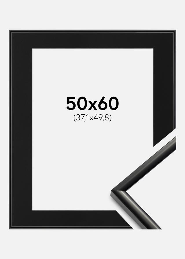 Marco New Lifestyle Negro 50x60 cm - Paspartú Negro 15x20 inches