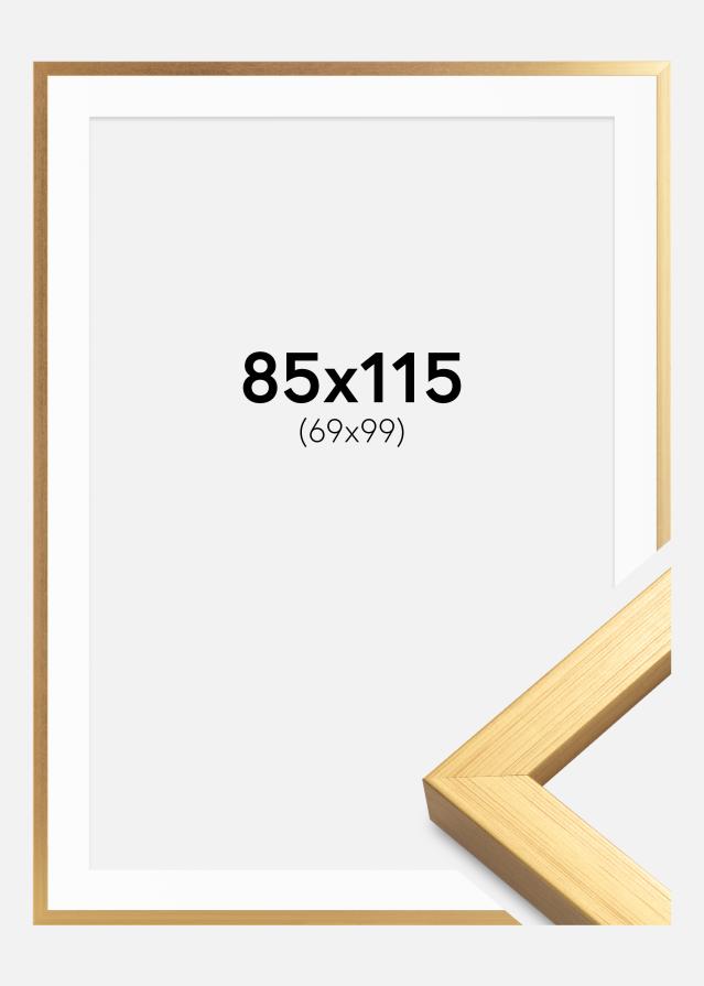 Blocky Dorado 85x115 cm - Paspartú Blanco 70x100 cm