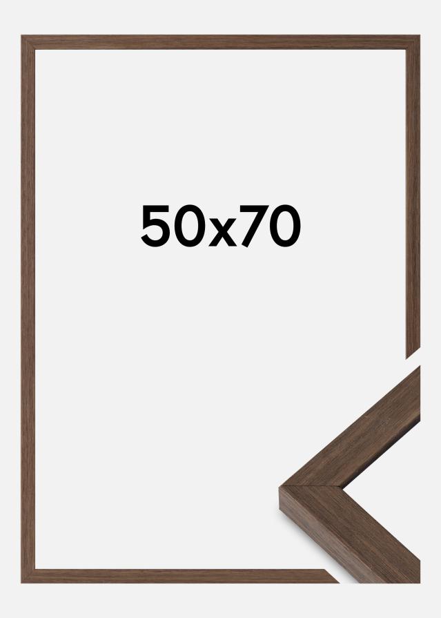 Marco Hermes Vidrio acrílico Nuez 50x70 cm