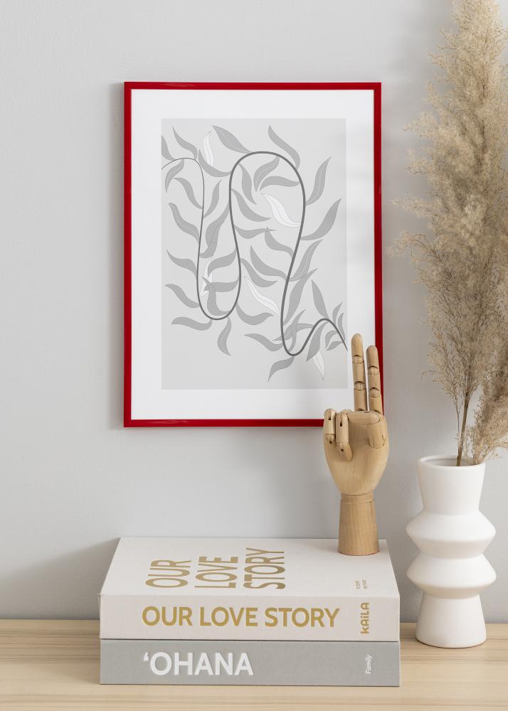 Marco New Lifestyle Medium Red 70x100 cm - Paspartú Blanco 24x36 inches