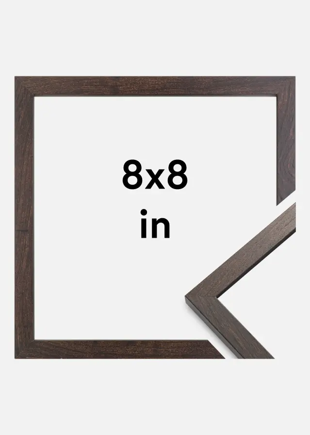 Marco Trendy Vidrio acrílico Castaño 8x8 inches (20,3x20,3 cm)