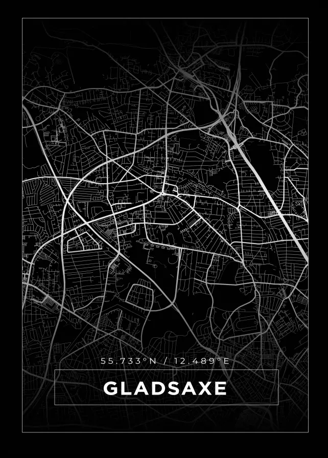 Mapa - Gladsaxe - Cartel Negro
