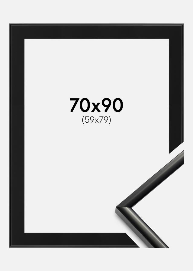 Marco New Lifestyle Negro 70x90 cm - Paspartú Negro 60x80 cm