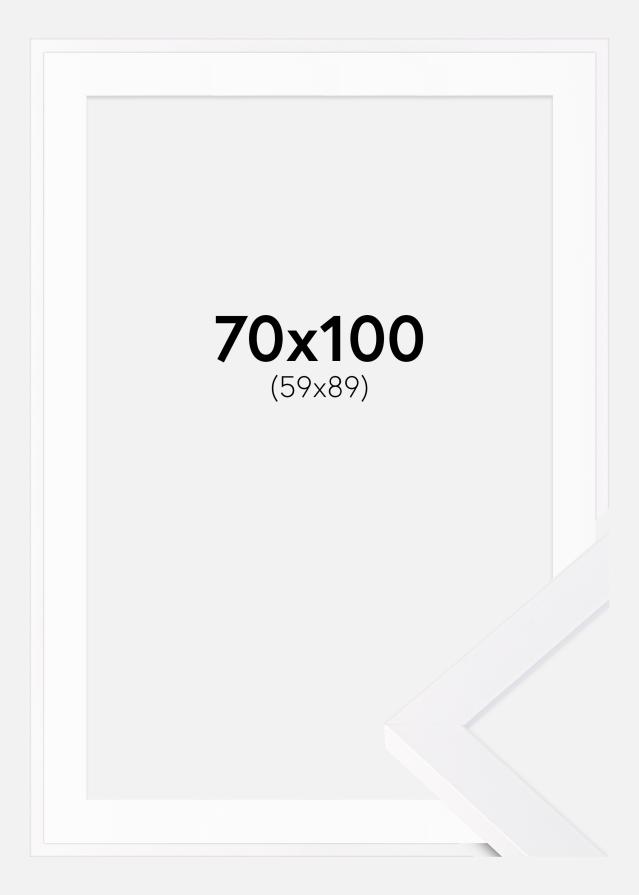 Marco Selection Blanco 70x100 cm - Paspartú Blanco 60x90 cm