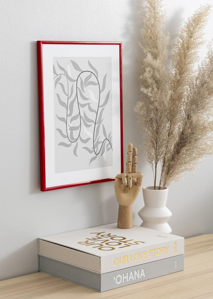 Marco New Lifestyle Medium Red 70x100 cm - Paspartú Blanco 24x36 inches