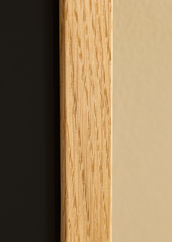 Marco Trendline Roble 40x40 cm - Paspartú Negro 25x25 cm