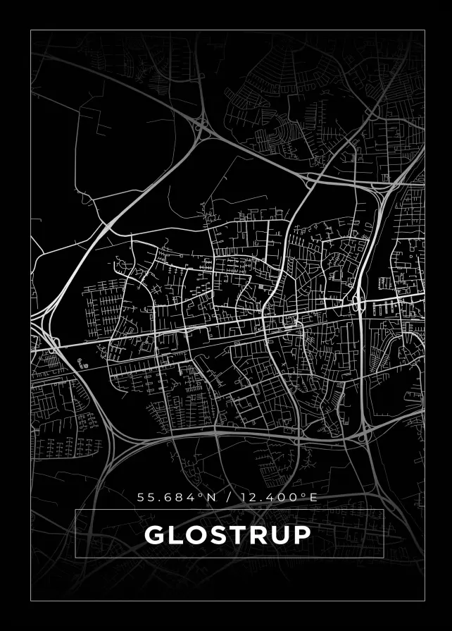 Mapa - Glostrup - Cartel Negro