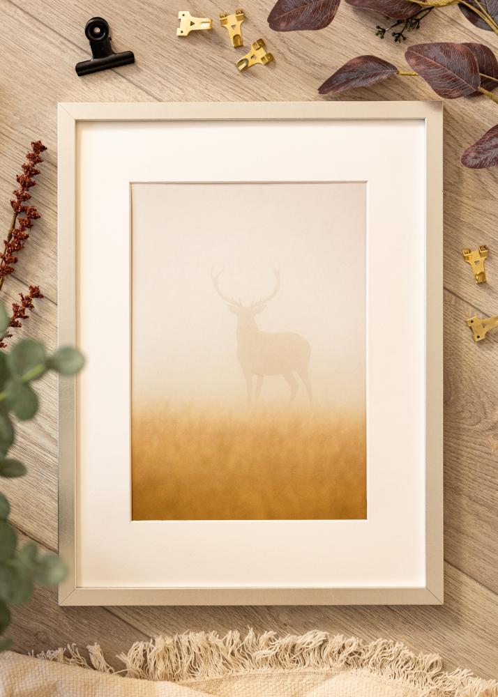 Marco Minerva Vidrio acrílico Plateado 20x25 cm