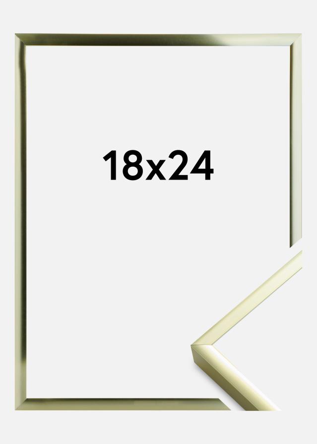 Marco Póster Frame Aluminum Gold 18x24 cm