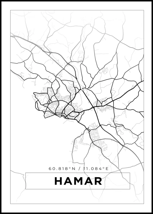 Mapa - Hamar - Cartel blanco