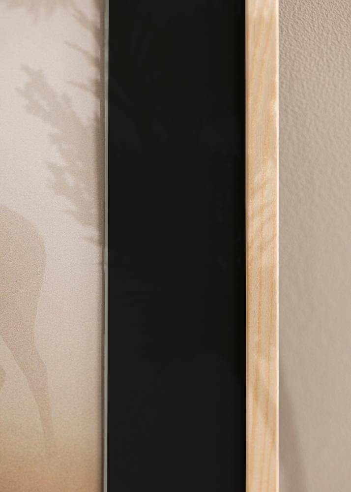 Marco Galant Pino 30x30 cm - Paspartú Negro 8x8 inches